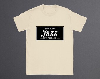 New Orleans Jazz T-shirt | Vintage Style Music Tee - Etsy
