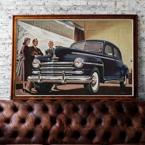 1948 Plymouth Deluxe - Car Poster instant download
