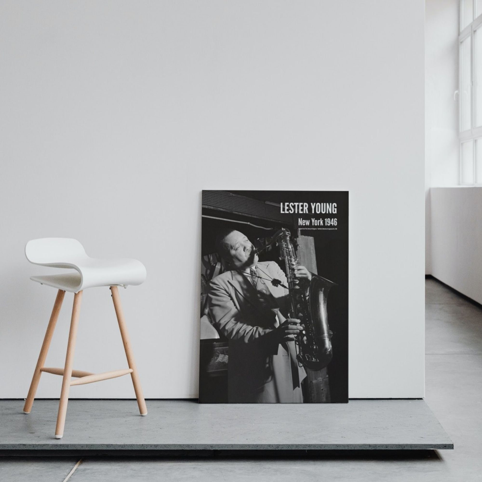 Lester Young Jazz Poster: Vintage Saxophone Print, Music