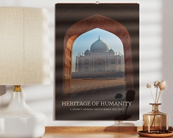 World Heritage Wall Calendar – UNESCO Sites Travel Photography, Semi-Glossy Paper