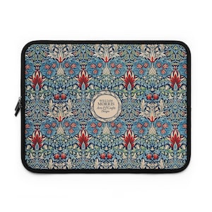 William Morris Laptop Sleeve - Snakeshead Design, Protective Case for MacBook & Tablets, Stylish Vintage Floral Print Cover