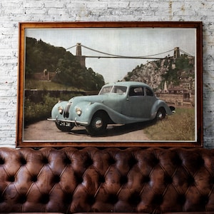 Bristol Cars - Car Enthusiast Classic British Automobile Art Print, Man Cave Decor, Vintage English Car Wall Art