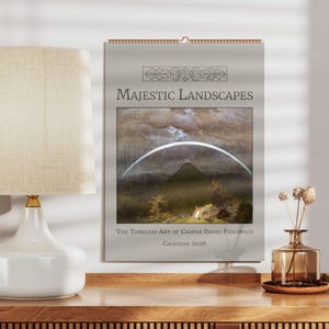 Caspar David Friedrich Wall Calendar – Romantic Art Calendar with German Landscape Paintings, Perfect Calendar Gift for Art Lovers