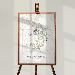 William Morris Print - Wild Tulip, Victorian Era, English Garden, Cottagecore Wall Art, Arts and Crafts, Victorian Wallpaper