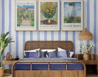 Claude Monet Impressionism Set: 3 Piece Wall Art | Famous Artist Prints