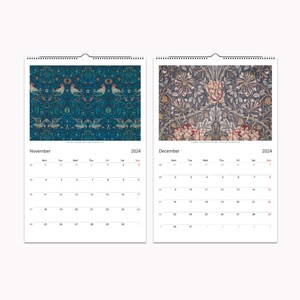2024 Wall Calendar by William Morris