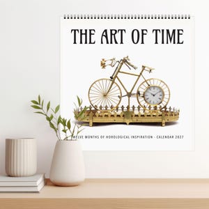 Vintage Clock Calendar – Collectible Antique Timepiece, Back To The Future, Semi-Gloss Paper
