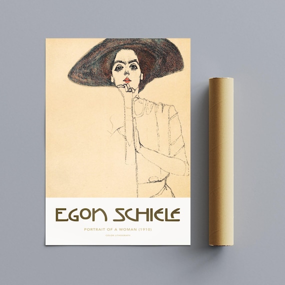 Egon Schiele - Portrait of A Woman, Expressionist Masterpiece