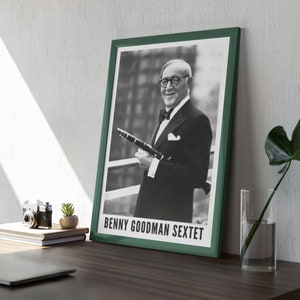 Benny Goodman Jazz Poster: A Unique Music Gift | Perfect for Enhancing Your Office Wall Art