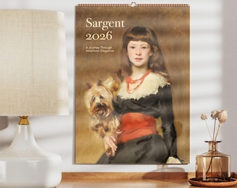 John Singer Sargent Wall Calendar - Classical Art Masterpieces, Elegant Decor & Thoughtful Calendar Gift for Art Enthusiasts