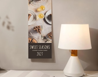 Gourmet-Dessert-Fotografie-Wandkalender – Süße Jahreszeiten, seidenmattes Papier