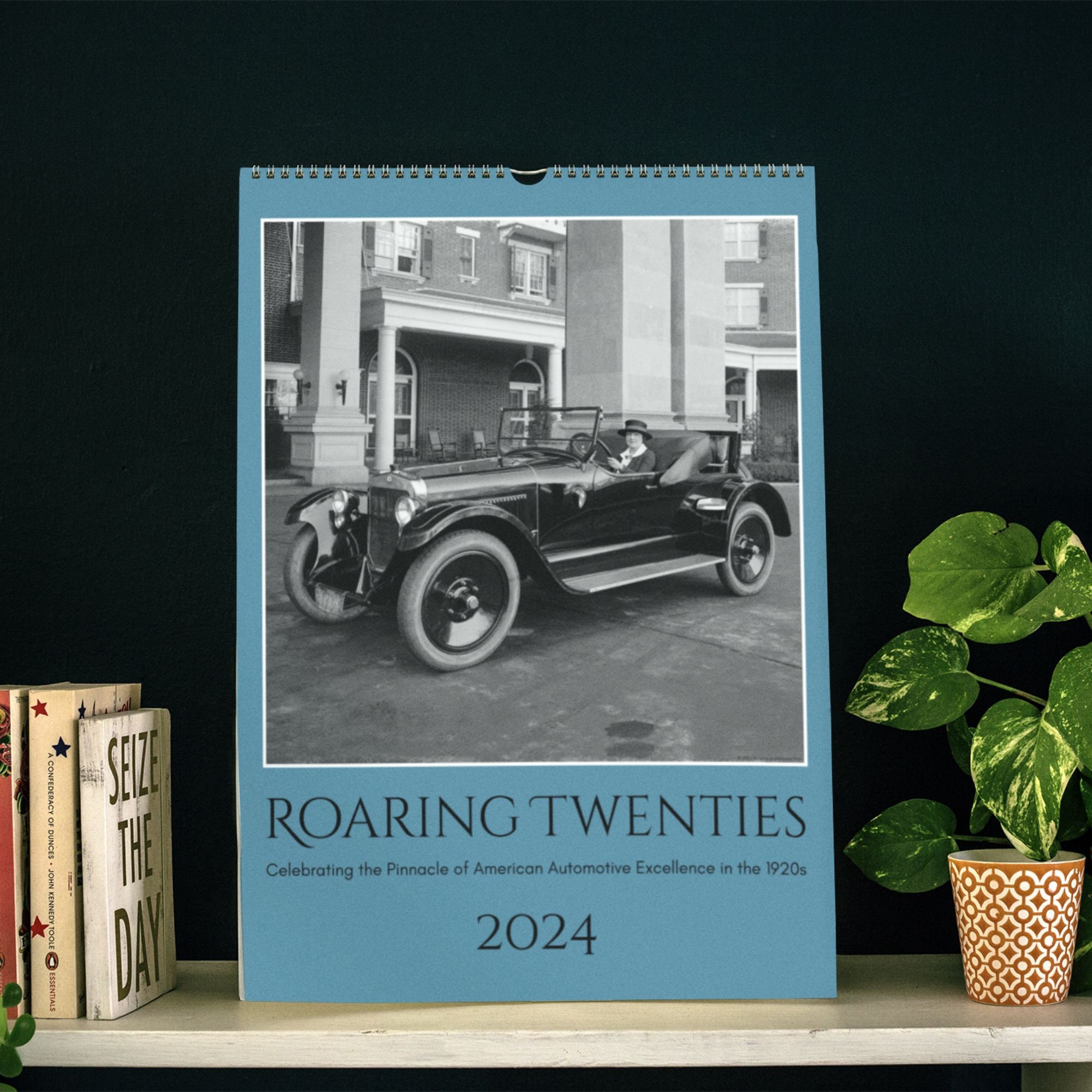 2024 Wall Calendar Roaring Twenties Perfect Gift for Car Enthusiasts