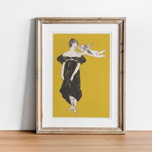 Plakat inspirowany stylem secesyjnym Edwarda Penfielda | Napoleon’s Love Affairs Vintage Print | Sztuka ścienna retro z lat 1900. dla kolekcjonerów