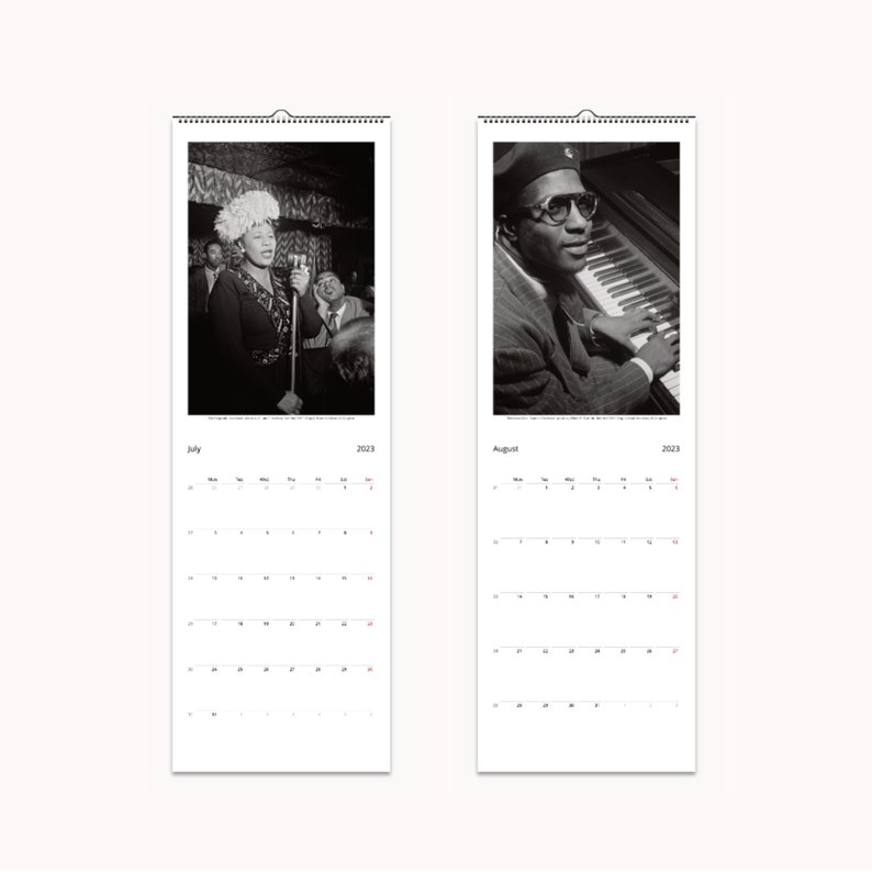Jazz Wall Calendar 2023 Golden Age of Jazz Monthly Planner Etsy