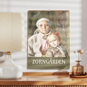 Anders Zorn Wall Calendar - Swedish Artists, Magical Realism, Semi-Glossy Paper