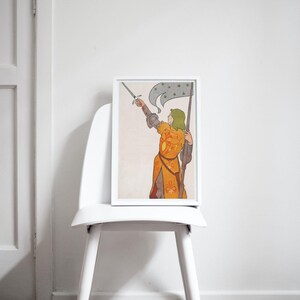 Edward Penfield – Joan of Arc, Bohemian Decor, Smooth Matte Art Print image 3