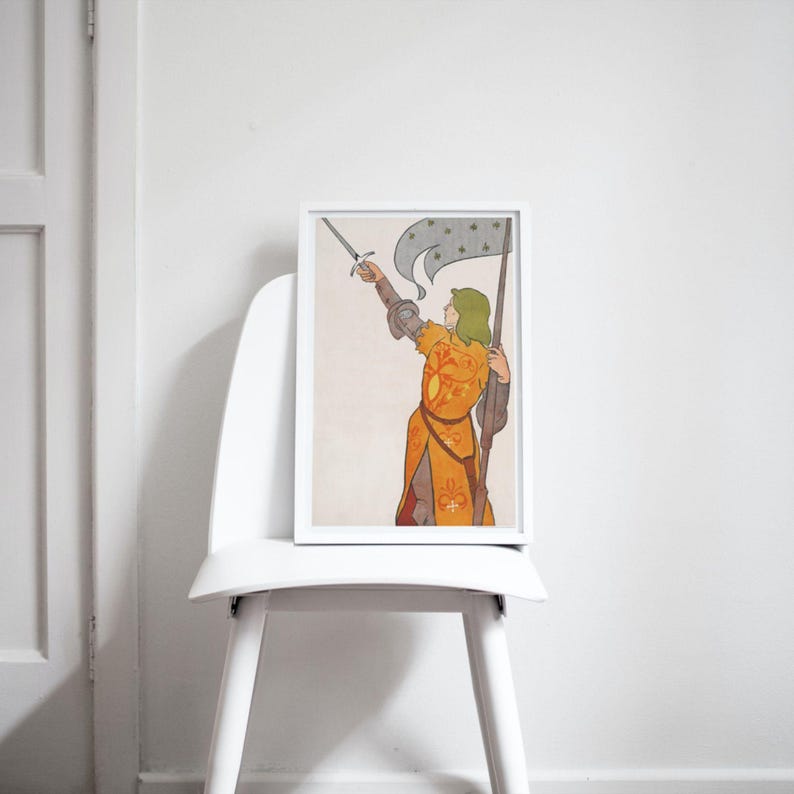 Edward Penfield – Joan of Arc, Bohemian Decor, Smooth Matte Art Print image 3