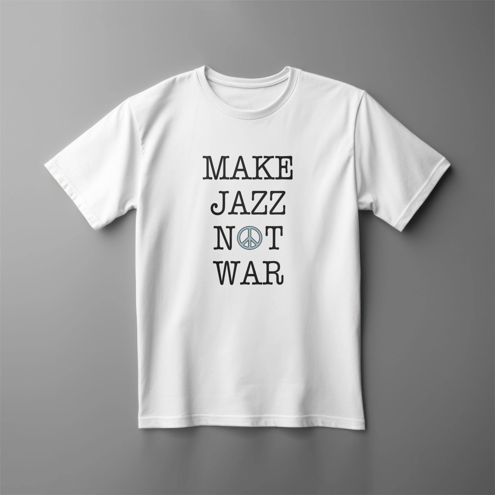 Make Jazz Not War, Classic Music Tee in Ring Spun Cotton - Etsy