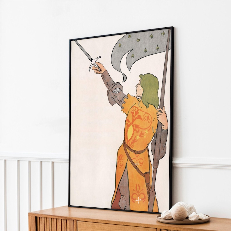Edward Penfield – Joan of Arc, Bohemian Decor, Smooth Matte Art Print image 8