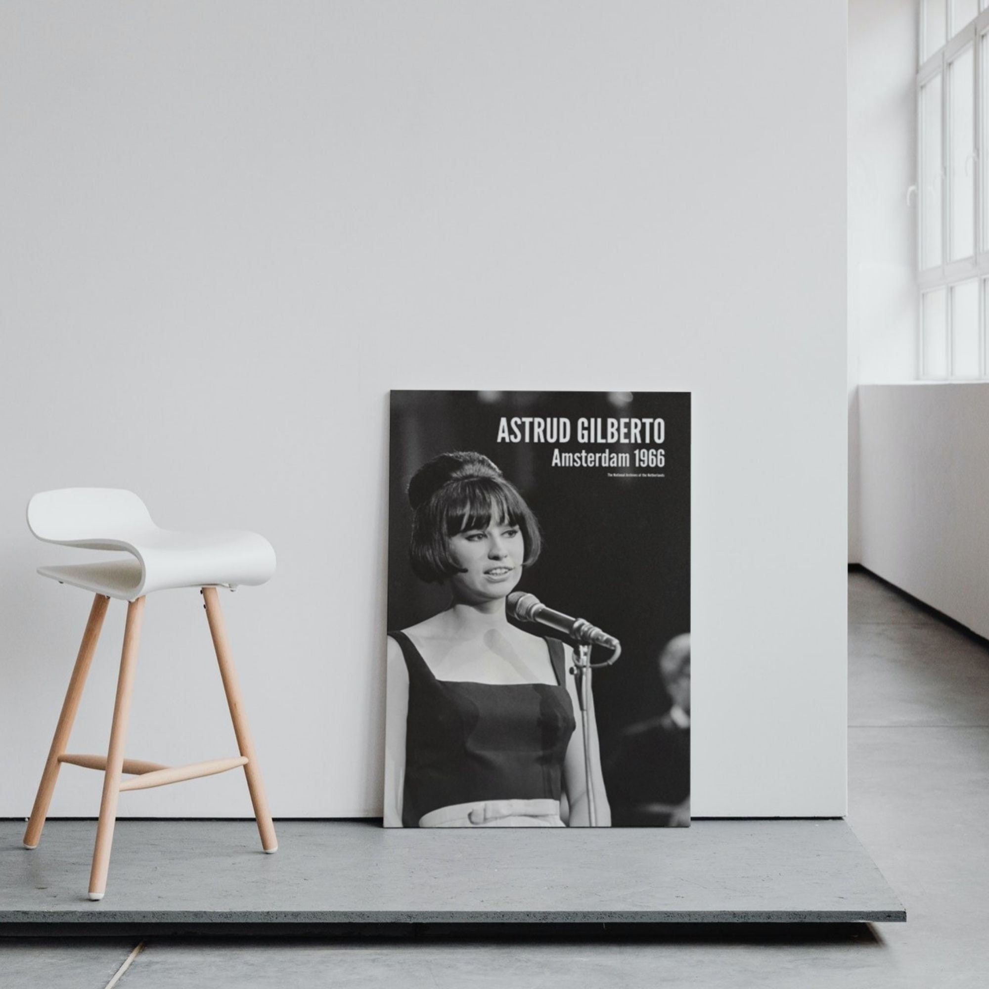 Astrud Gilberto - Póster de placa de metal con diseño de música, 8 x 12
