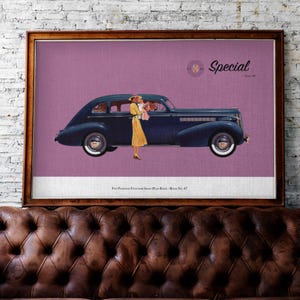 Buick Special Classic Cars Poster – Vintage Wall Art, Buick Special Print for Classic Cars Enthusiasts