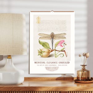 Mira Calligraphiae Monumenta Wall Calendar - Stunning Renaissance Calligraphy & Nature Illustrations for Home Decor