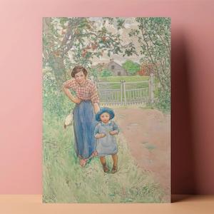 Carl Larsson-wenskaarten set van 10 | Betoverende Cottagecore-kunst, vintage charme, nostalgische ontwerpen, perfect voor elke gelegenheid