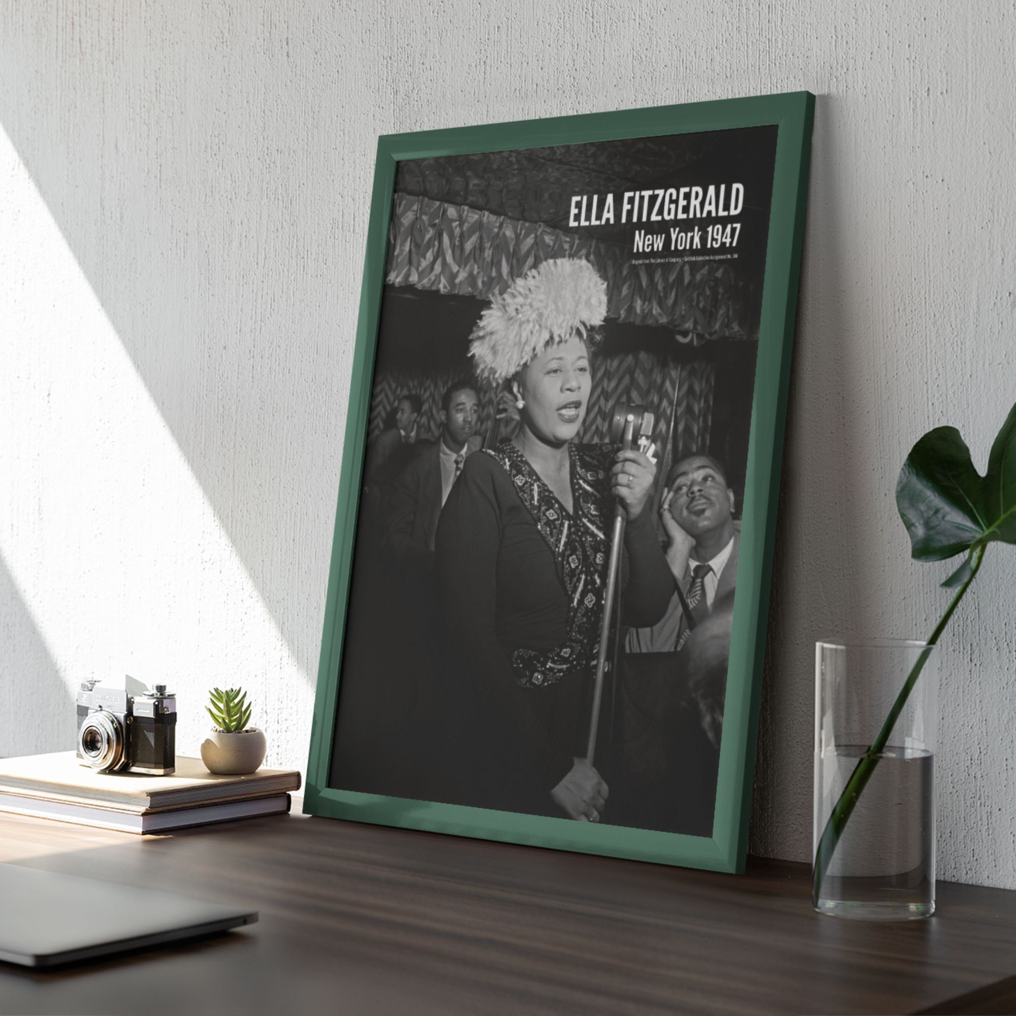 エラ・フィッツジェラルドのジャズポスター：1950年代の音楽界の