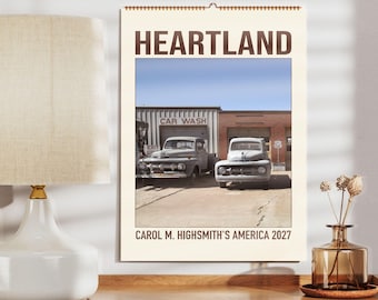 Calendario da parete di Carol M. Highsmith – Fotografia di viaggio, stile vintage americano, carta semilucida