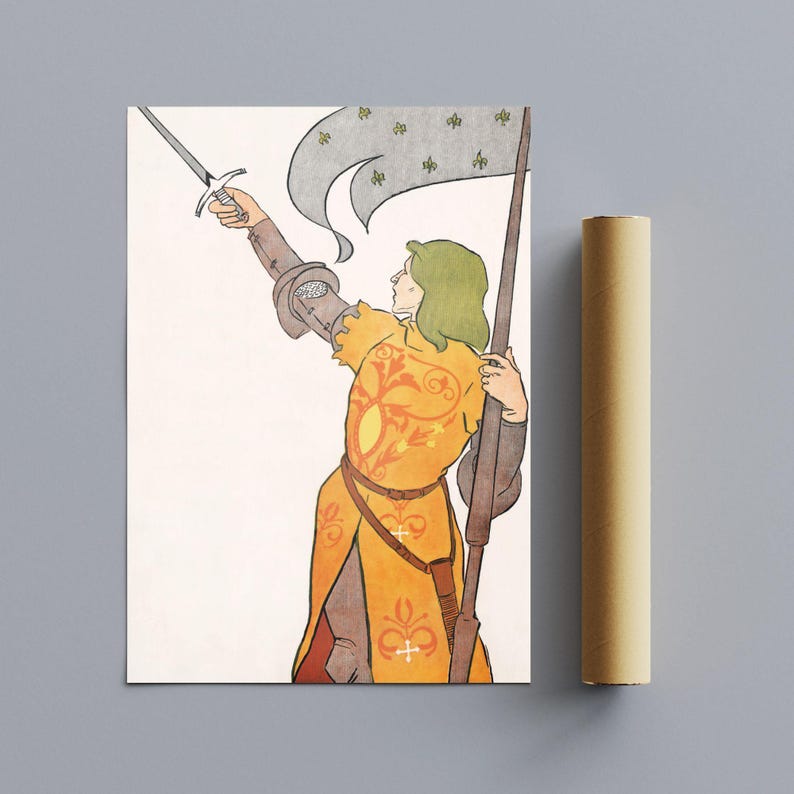 Edward Penfield – Joan of Arc, Bohemian Decor, Smooth Matte Art Print image 10