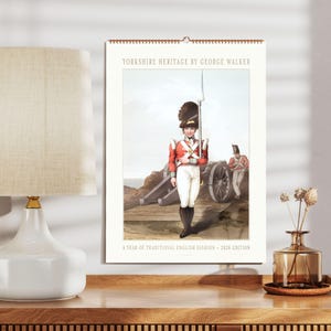 Yorkshire Heritage Wall Calendar | Traditional English Fashion Wall Calendar, Unique Calendar Gift for History Lovers