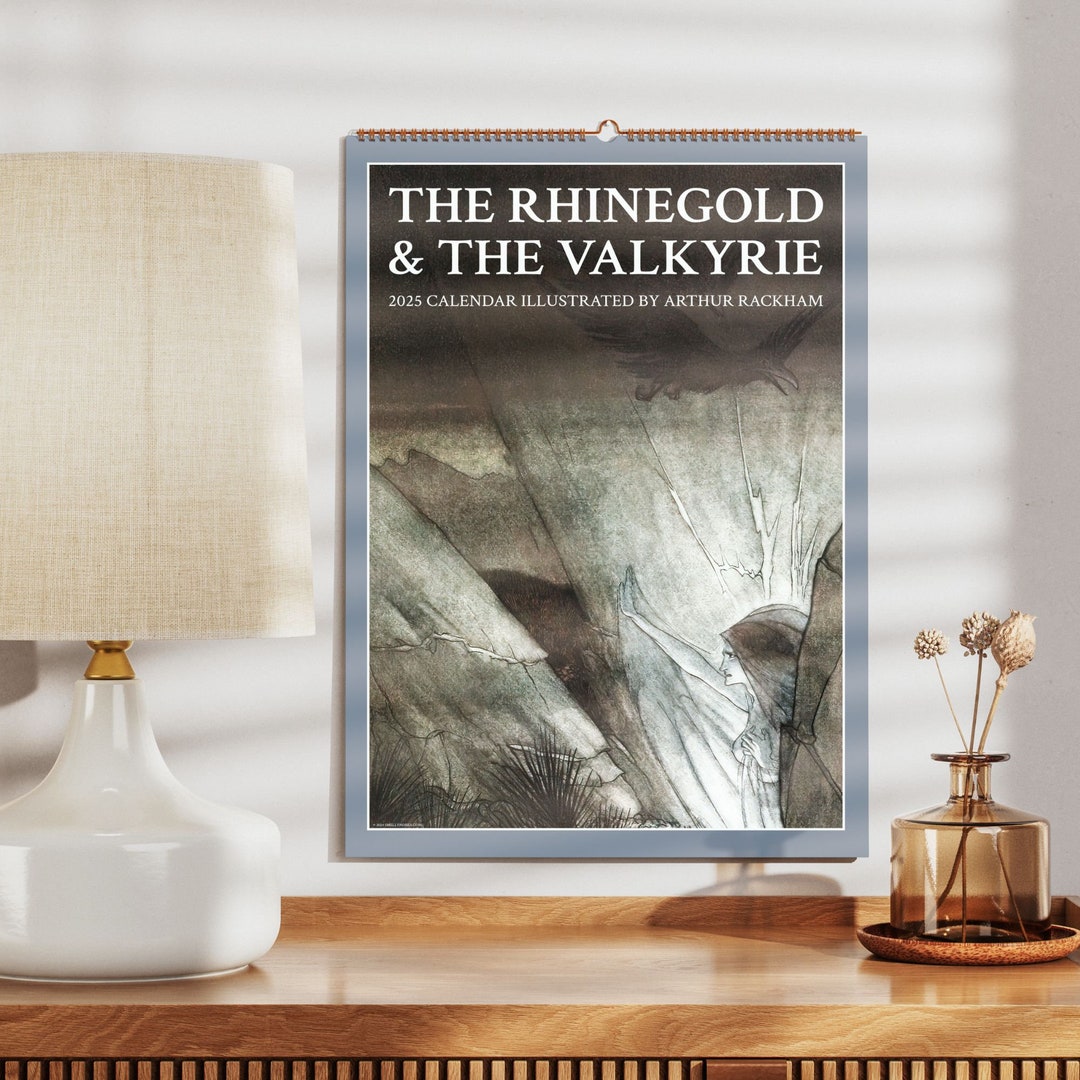 Arthur Rackham Wall Calendar Mythical Illustrations From the Rhinegold