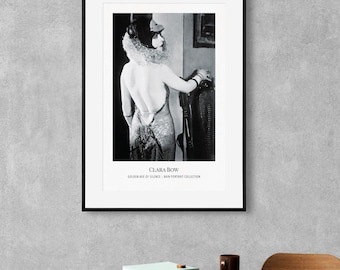 Clara Bow Vintage Cinema Decor – Classic Hollywood, Film Poster Gift, Art Print