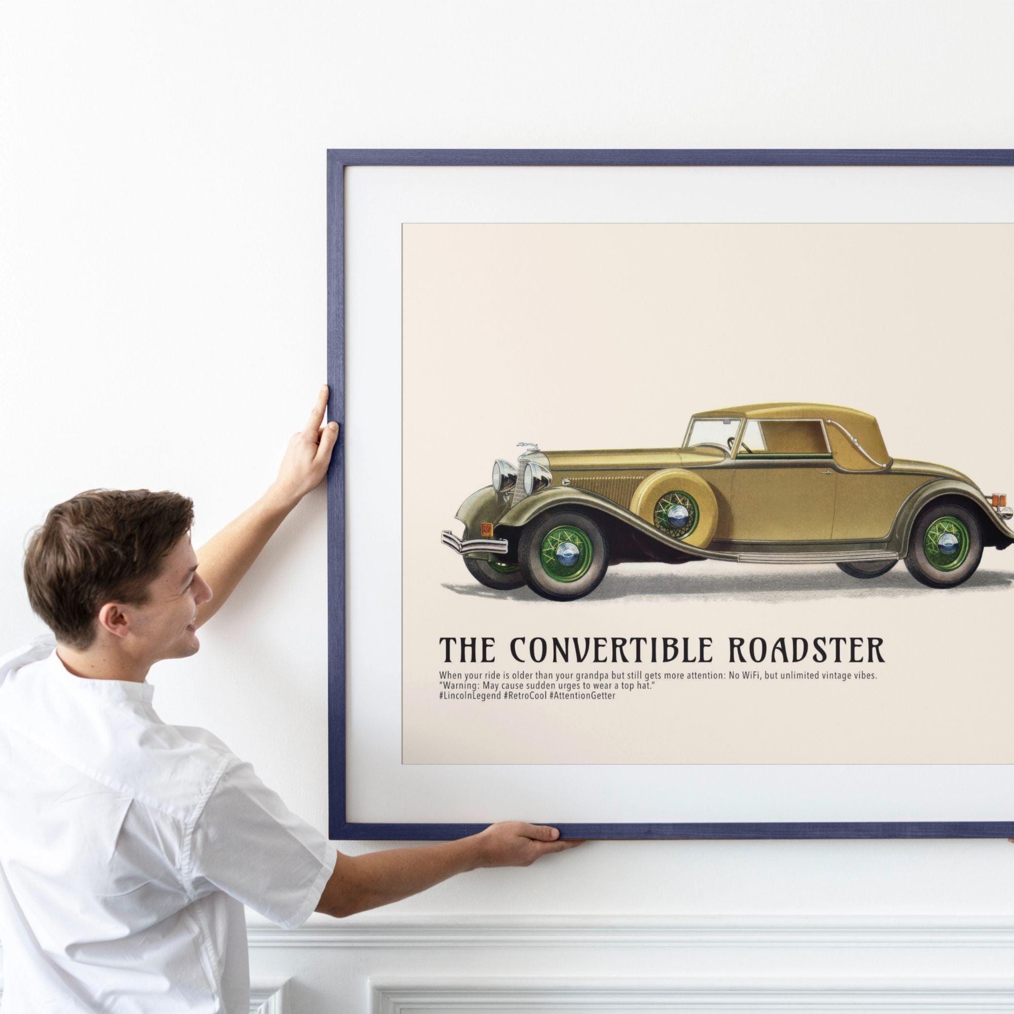 1933年リンカーン・コンバーチブル・ロードスターのポスター