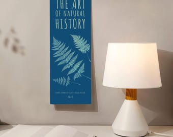 Calendrier mural Cyanotypes – Ella J C Hurd, Histoire naturelle, Idées cadeaux botaniques, Papier semi-brillant
