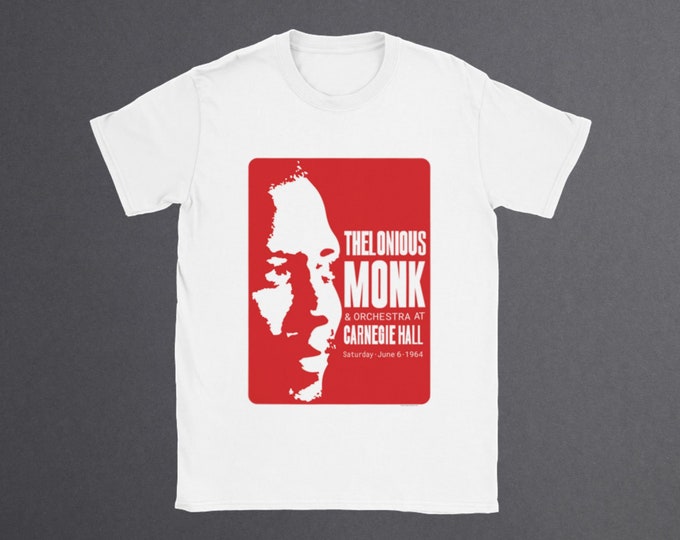 Jazz T-Shirt | Vintage Thelonious Monk Tribute | Durable Unisex Jazz Tee for Music Lovers | Perfect Musician Gift