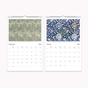 2024 Wall Calendar by William Morris