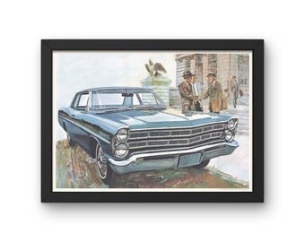 1967 Ford Custom 500 - Car Poster instant download