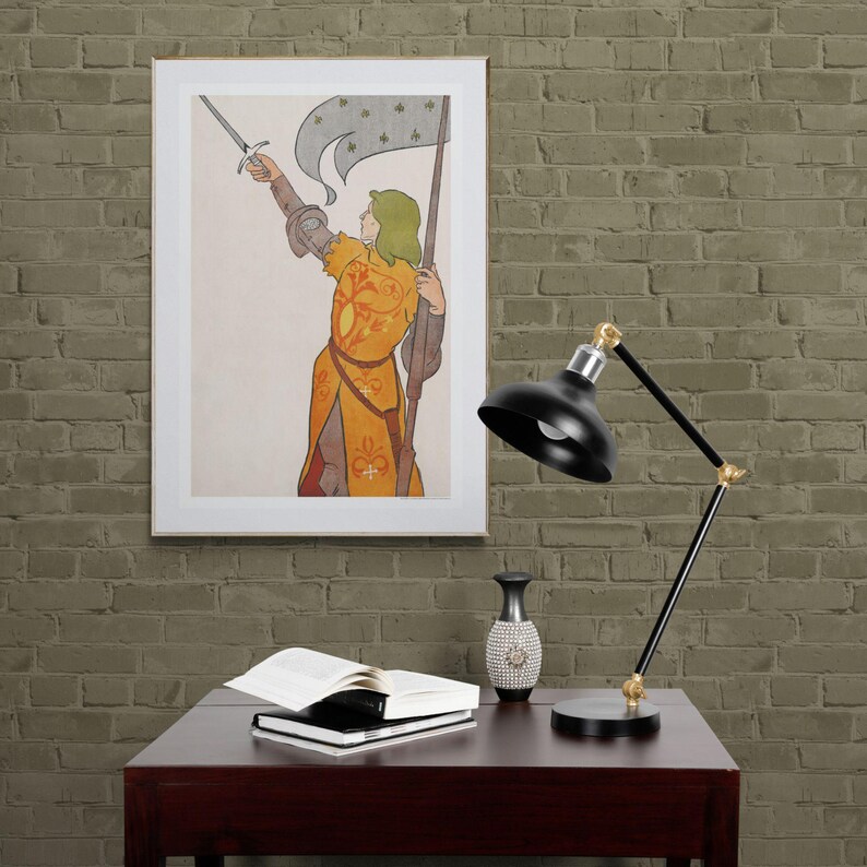 Edward Penfield – Joan of Arc, Bohemian Decor, Smooth Matte Art Print image 6