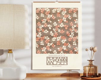 Koloman Moser Wall Calendar – Vienna Secession, Wiener Werkstätte, Semi-Glossy Paper