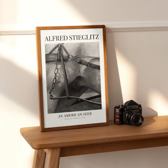 Alfred Stieglitz - Spiritual America, Analog Photography, Matte