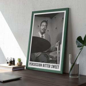 Jazz Poster Max Roach New York, 1947 - Music Lover Gift, Gallery Matte