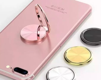 Phone Ring Holder Finger Grip 360 Rotate Stand Mount Stand for Mobile Phone and tablet collapsible ultra slim Strong Glue