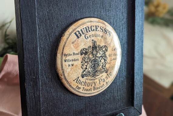 Antique Burgess's Genuine Anchovy Paste in solid … - image 2