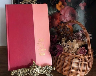 Pride and Prejudice Jane Austen - vintage edition published by Nelson Doubleday Inc. - pretty block pink cover with gold gilt