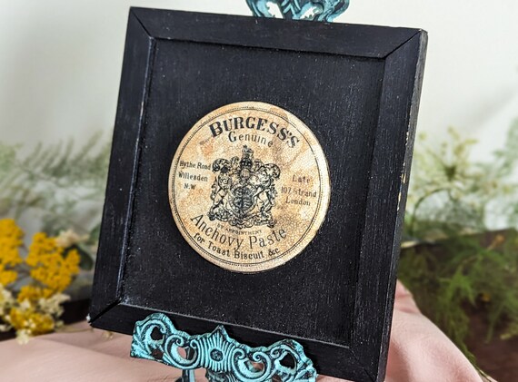 Antique Burgess's Genuine Anchovy Paste in solid … - image 7