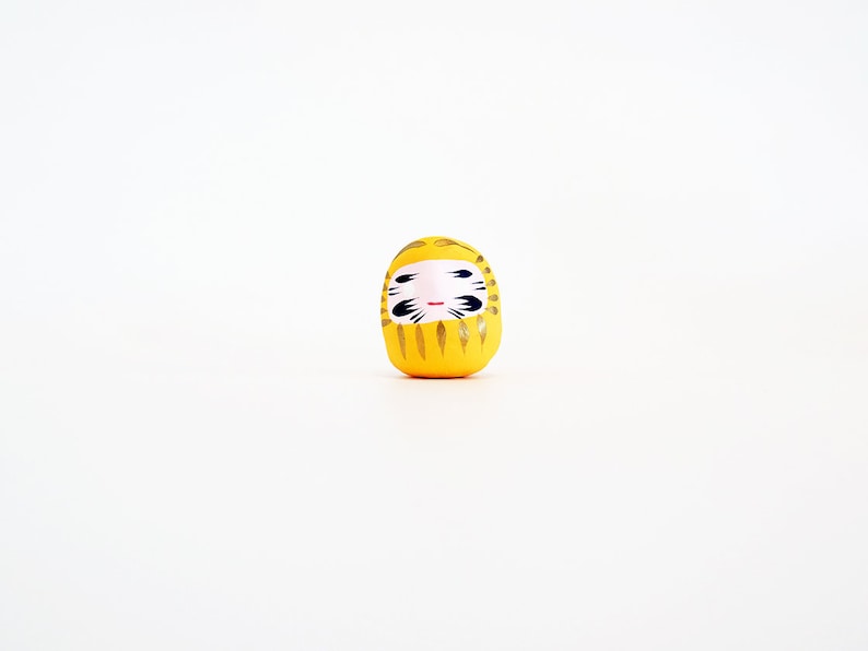 Daruma Doll 6cm Yellow