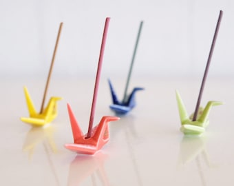 Kosaido Incense Holder: Orizuru (Crane)