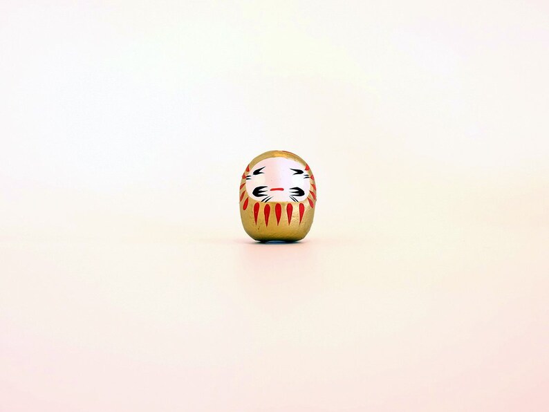 Daruma Doll 6cm Gold