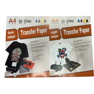 Cendale DTF Transfer Film, 30 Sheets Double-sided Matte Clear Pretreat  Sheets PET Heat Transfer Paper for Direct Print on T-shirts Textile -   Norway